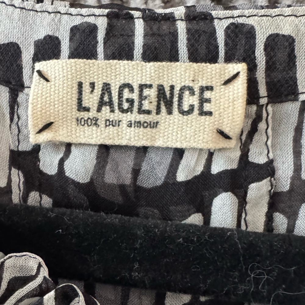 L'AGENCE Black and White Blouse Size 8 - Picture 14 of 16